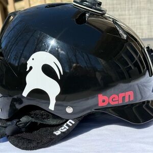 Bern Men’s Black Helmet with White Logo - Protective Cycling Accessory